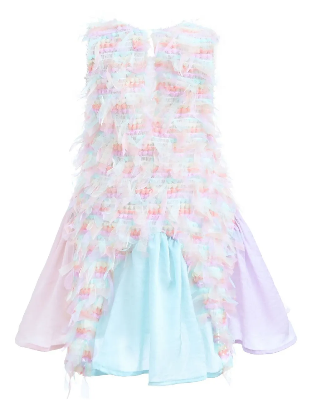 mimitutu Mimi Tutu Rainbow gewatteerde jurk - Blauw