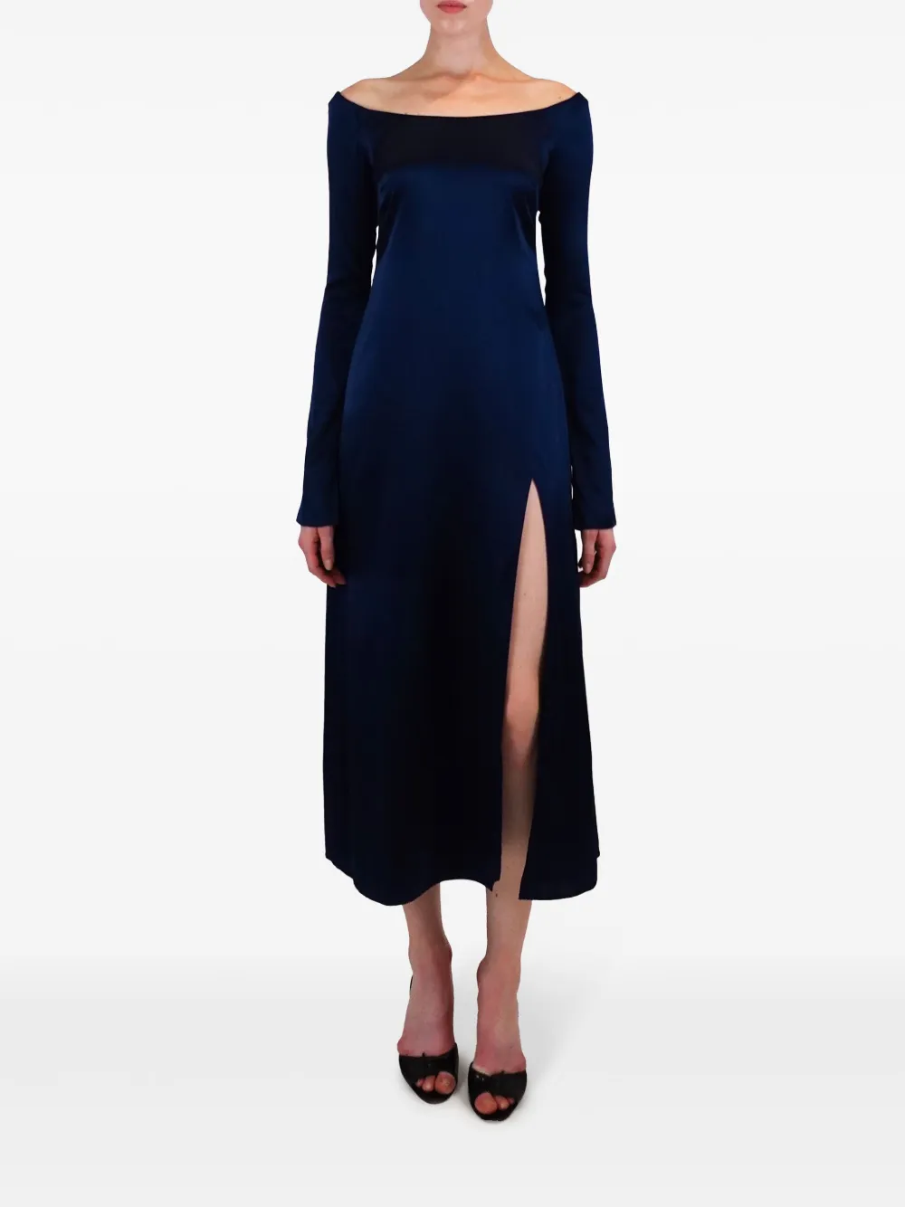 AZEEZA Katrina midi-jurk - Blauw