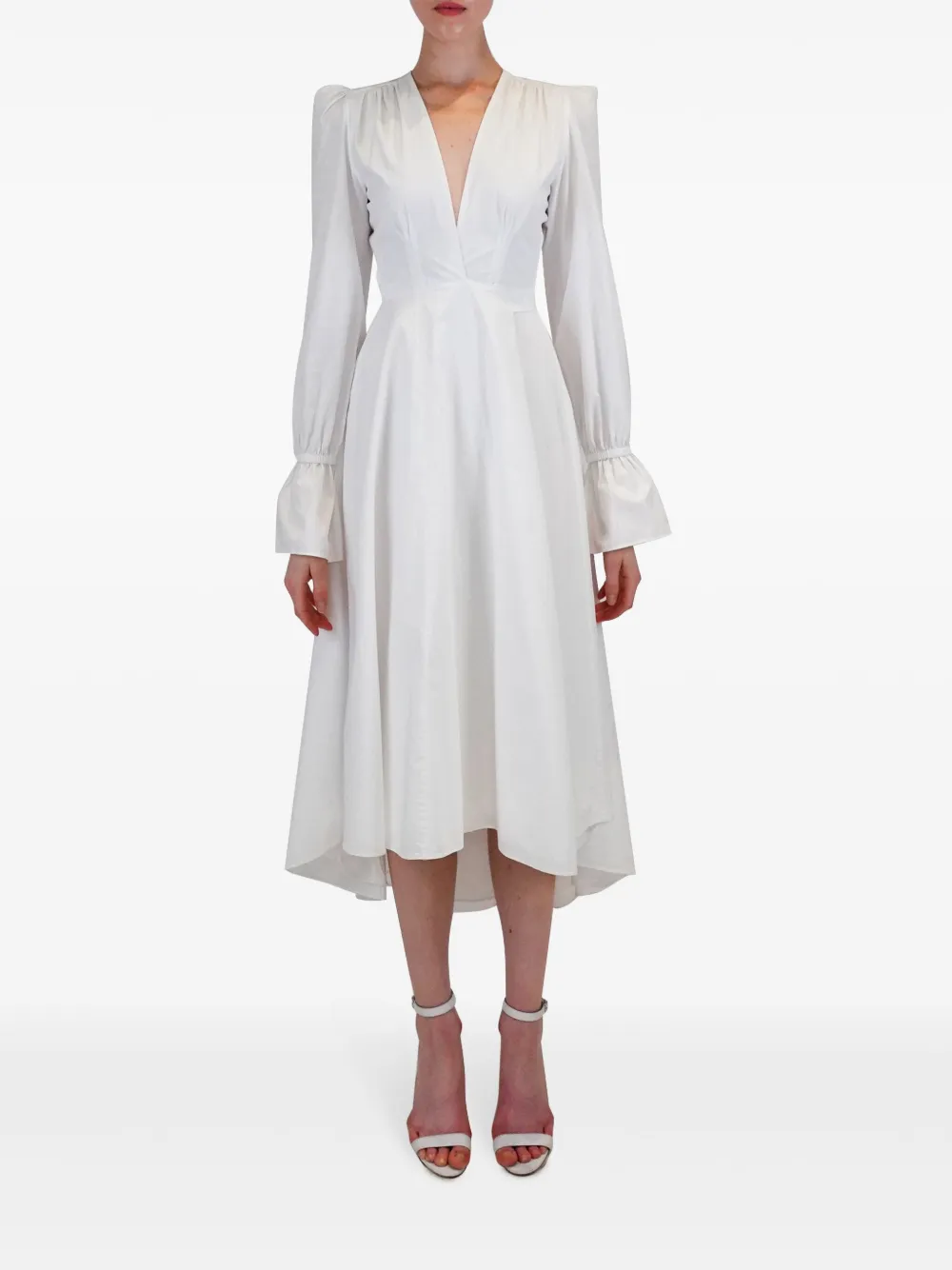 AZEEZA Willow midi dress - Wit