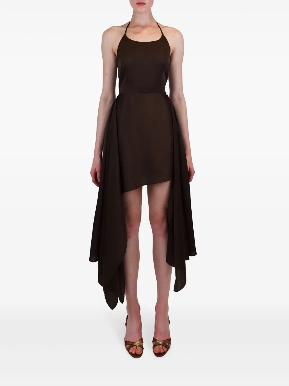 AZEEZA Pooja mini-jurk - Bruin