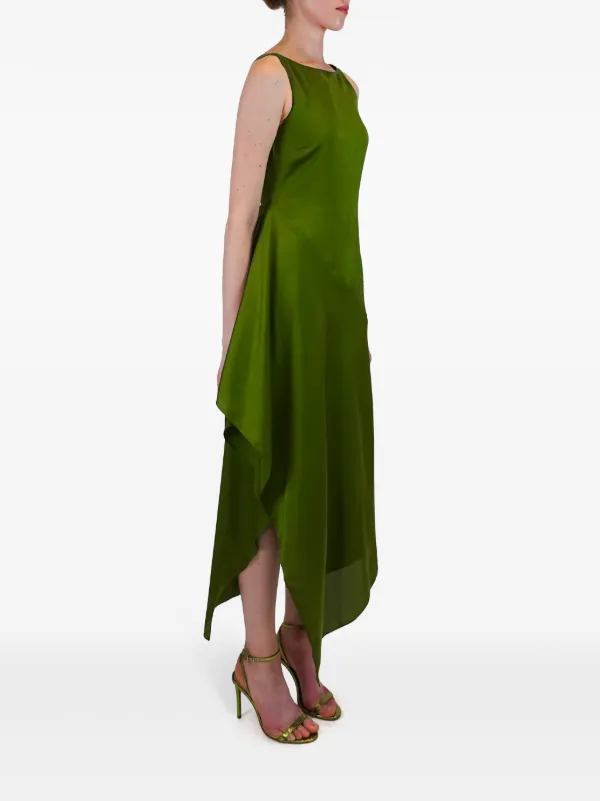 ★MEENDERI★ASYMMETRIC MESH DRESS - LIGHT GREEN★正規品/人気 AZEEZA Manisha Midi Dress | Green | FARFETCH