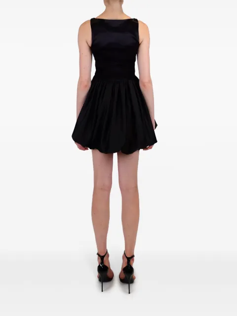 AZEEZA Ananya mini dress ANANYAMINICUPSATBLK - 3