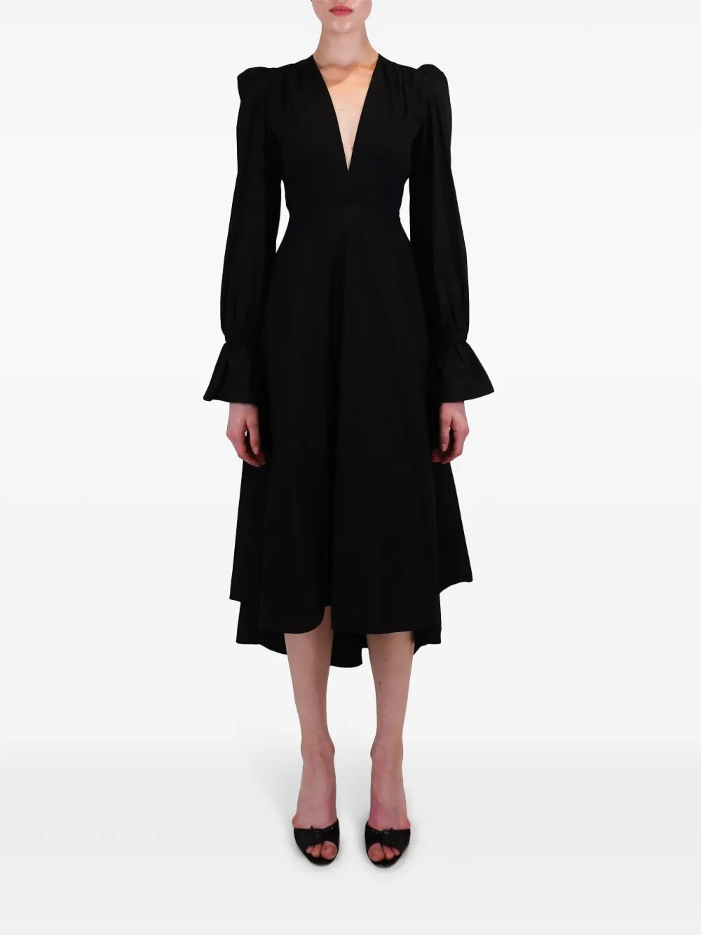 AZEEZA Willow midi dress - Zwart