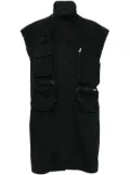 MM6 Maison Margiela multi-pocket zip-up vest - Black