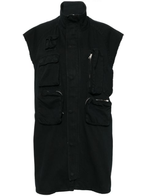 MM6 Maison Margiela multi-pocket zip-up vest Women