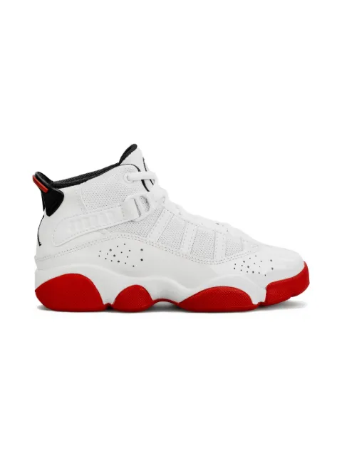 Jordan Kids 6 Rings "White/University Red" sneakers