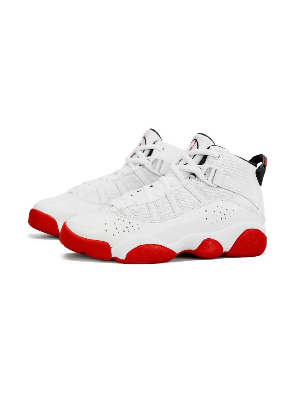 Jordan Kids Sneakers 6 Rings "White/University Red" | Image 5