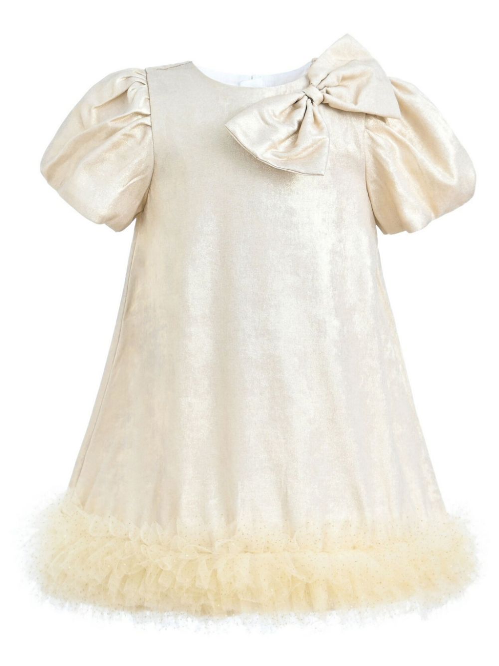 Mimi Tutu champagne frill dress - Neutrals