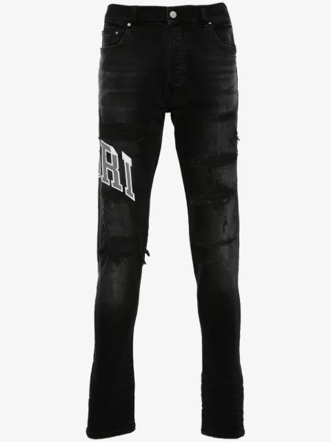AMIRI Varsity Logo Repair jeans