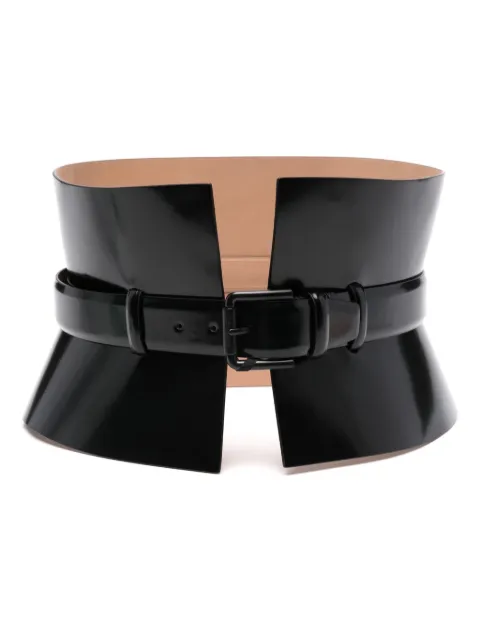 Max Mara bustier leather belt