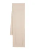 Eleventy logo-tag scarf - Neutrals
