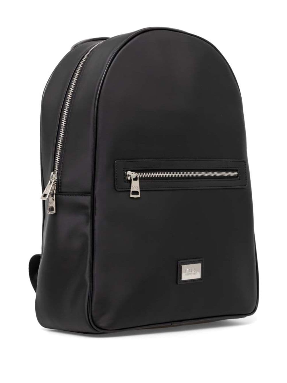 Karl Lagerfeld logo-plaque backpack - Zwart