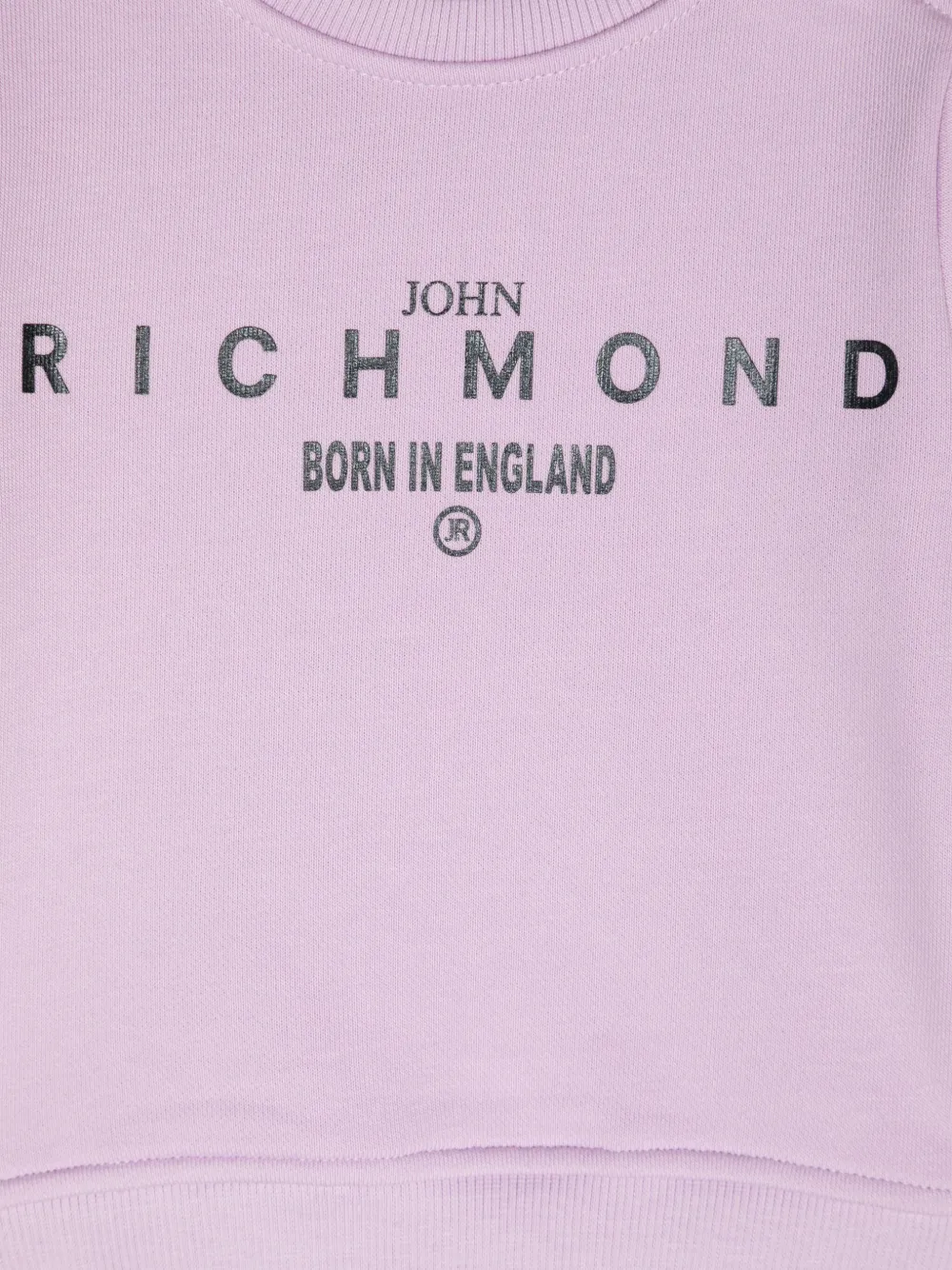 John Richmond Junior Sweater met logoprint Paars