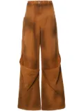 The Attico cotton trousers - Brown