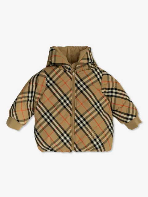 Burberry Kids Jaqueta com estampa xadrez