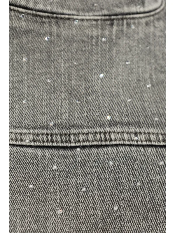 Fabiana Filippi ラインストーン デニムトップ | グレー | FARFETCH JP