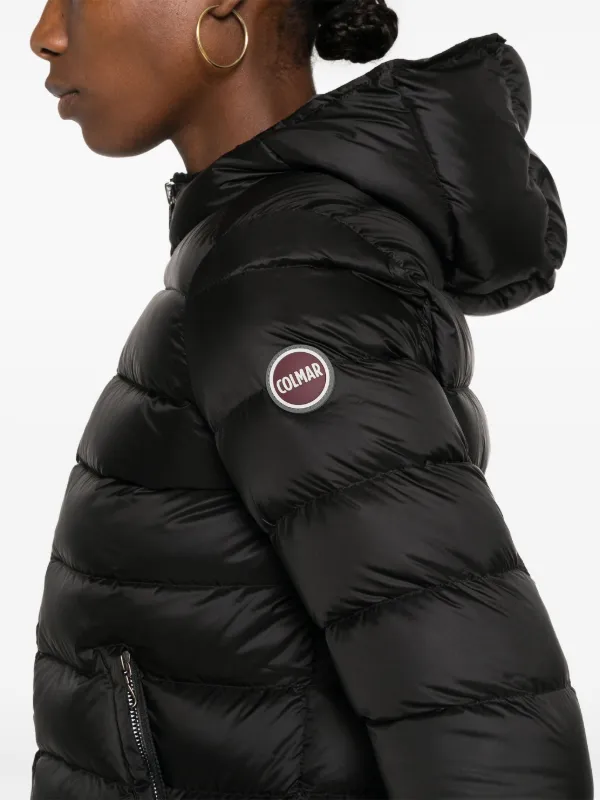 Colmar logo applique Puffer Jacket Black FARFETCH AO