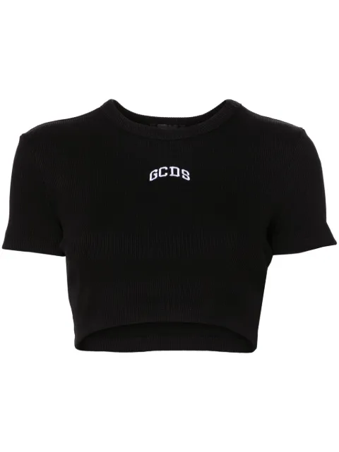 GCDS logo cropped T-shirt