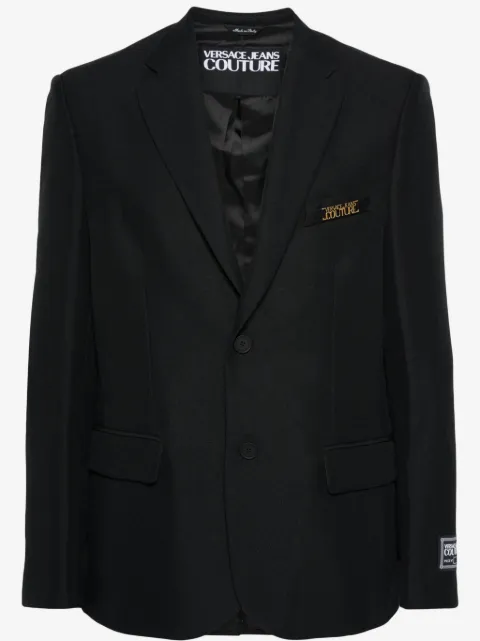 Versace Jeans Couture blazer con aplique del logo