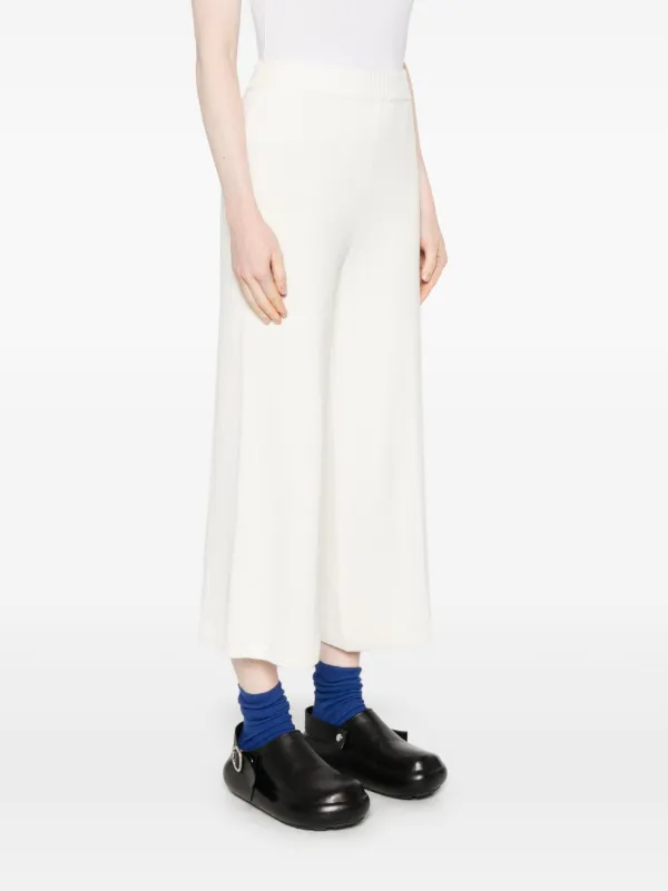 JOSEPH クロップド ニットパンツ | ホワイト | FARFETCH JP