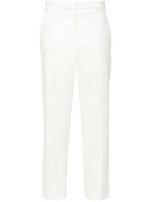 JOSEPH クロップド ニットパンツ | ホワイト | FARFETCH JP