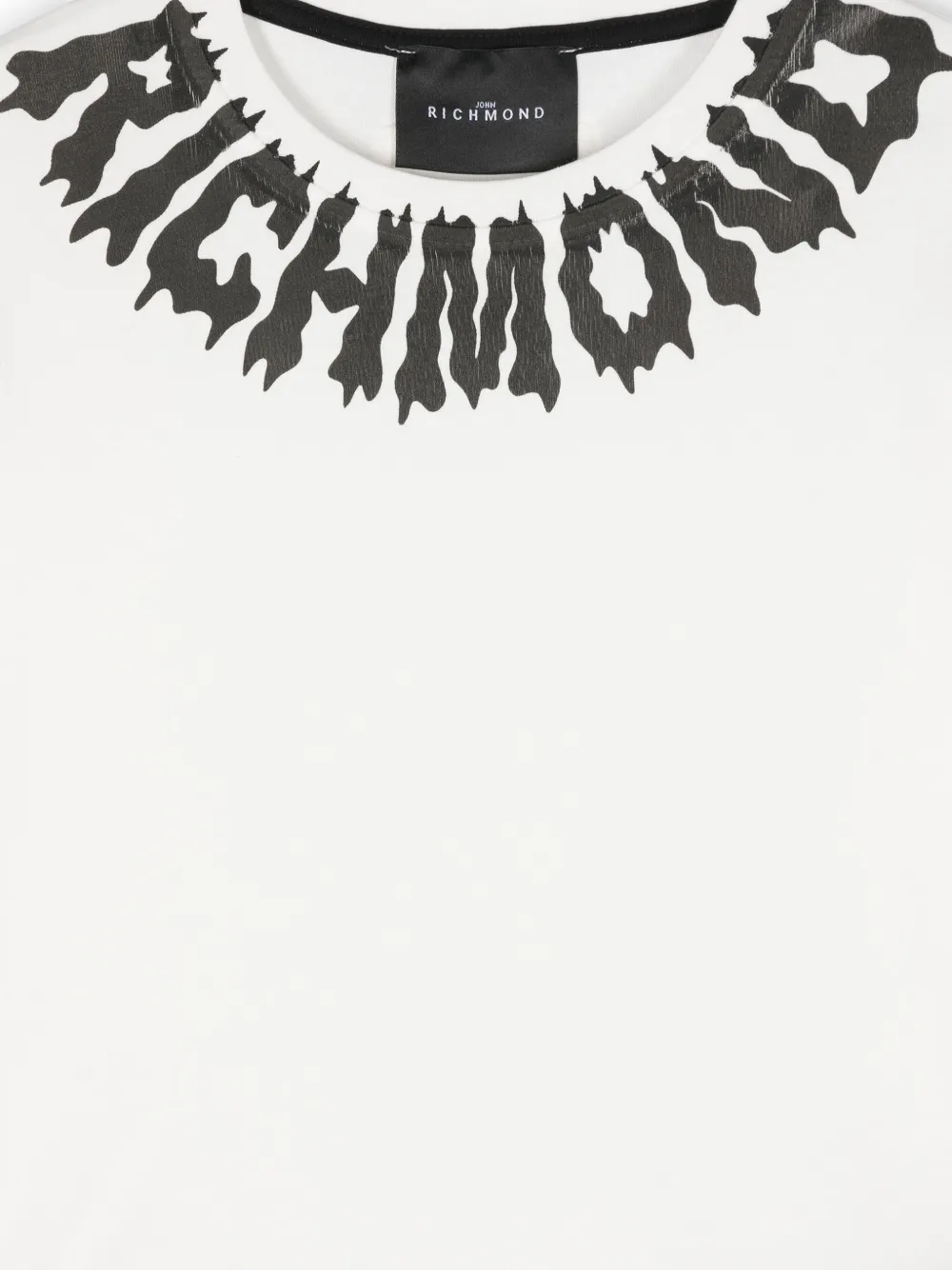 John Richmond Junior T-shirt met logoprint Wit