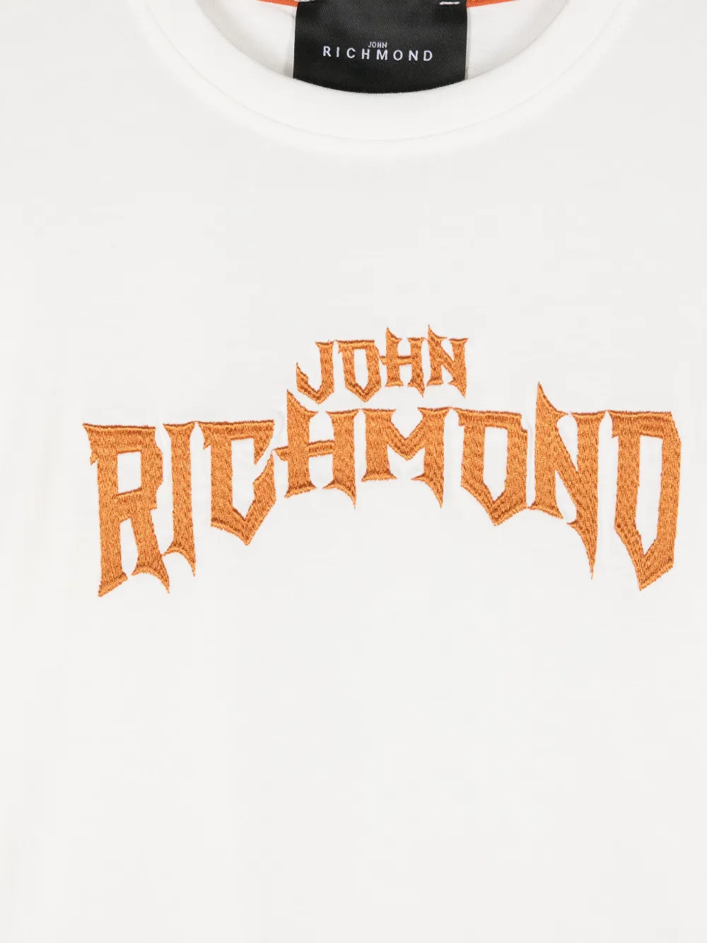 John Richmond Junior T-shirt met geborduurd logo Wit