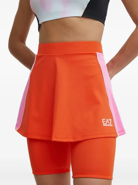 Ea7 Emporio Armani VENTUS7 logo-print mini skirt