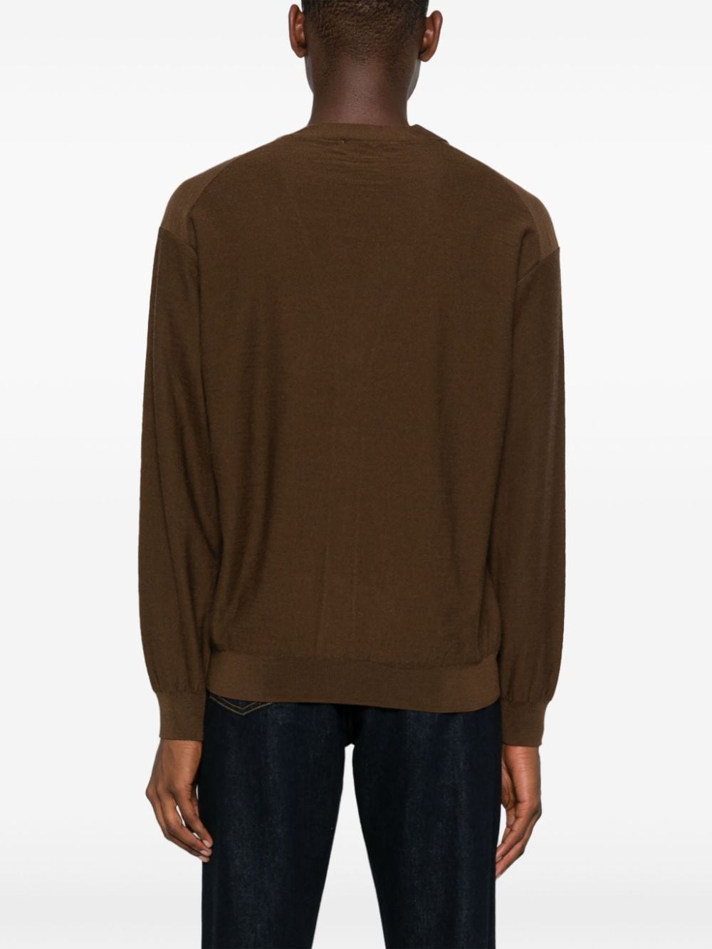 Shop Lemaire Twisted Cardigan In Brown