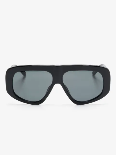 The Attico x LINDA FARROW geometric-frame sunglasses