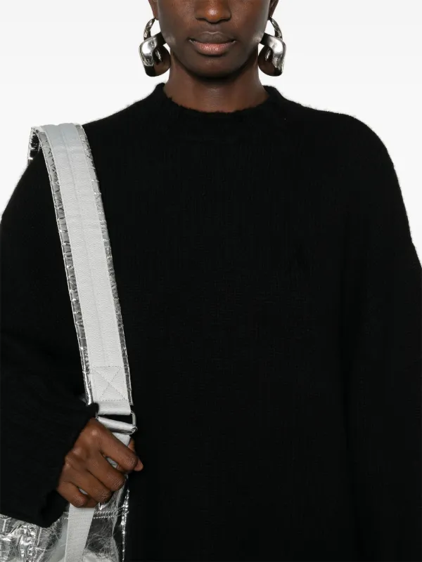 スカート THE ATTICO Oversized knit dress The Attico Knitted Sweater Dress | Black | FARFETCH