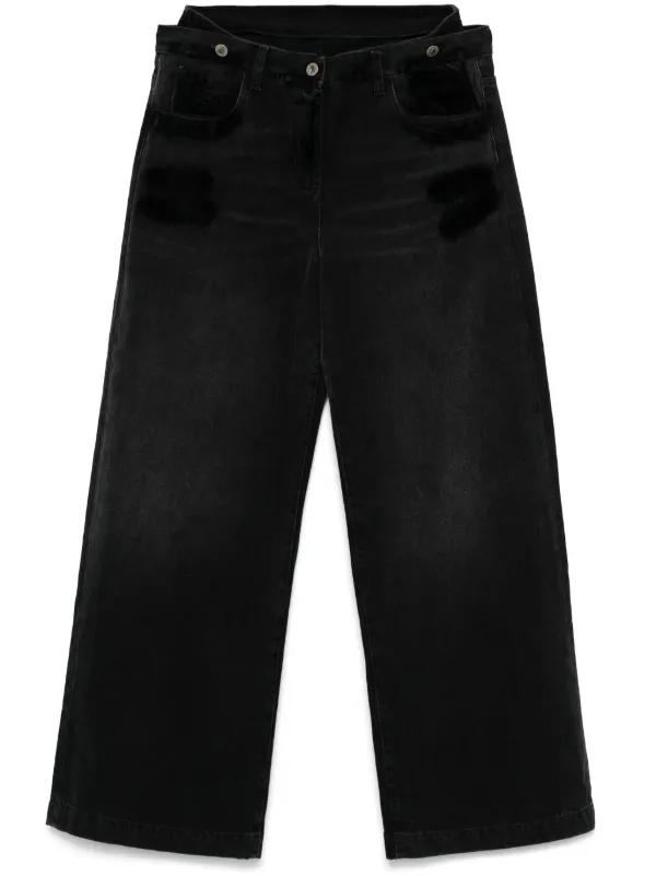 デニム・ジーパン THE ATTICO Woman Jeans Black 241WCP113D066 100 24385513_54453480_600.jpg
