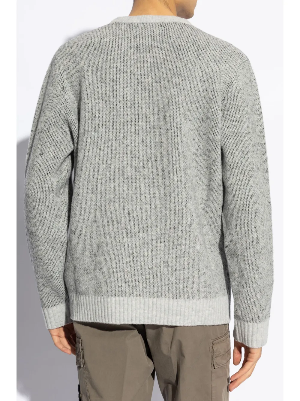 Stone Island Trui met Compass-logopatch Grijs