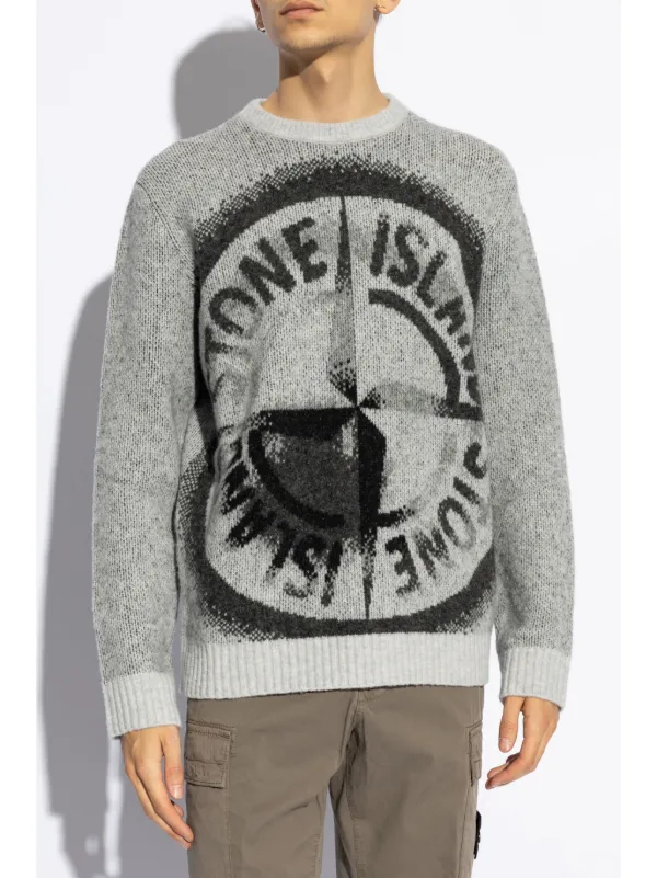 Stone island jumper big logo online