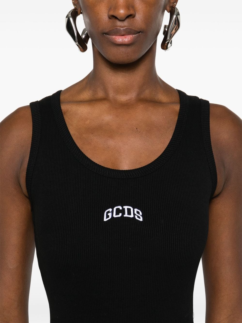 Shop Gcds Logo Bodysuit In Schwarz