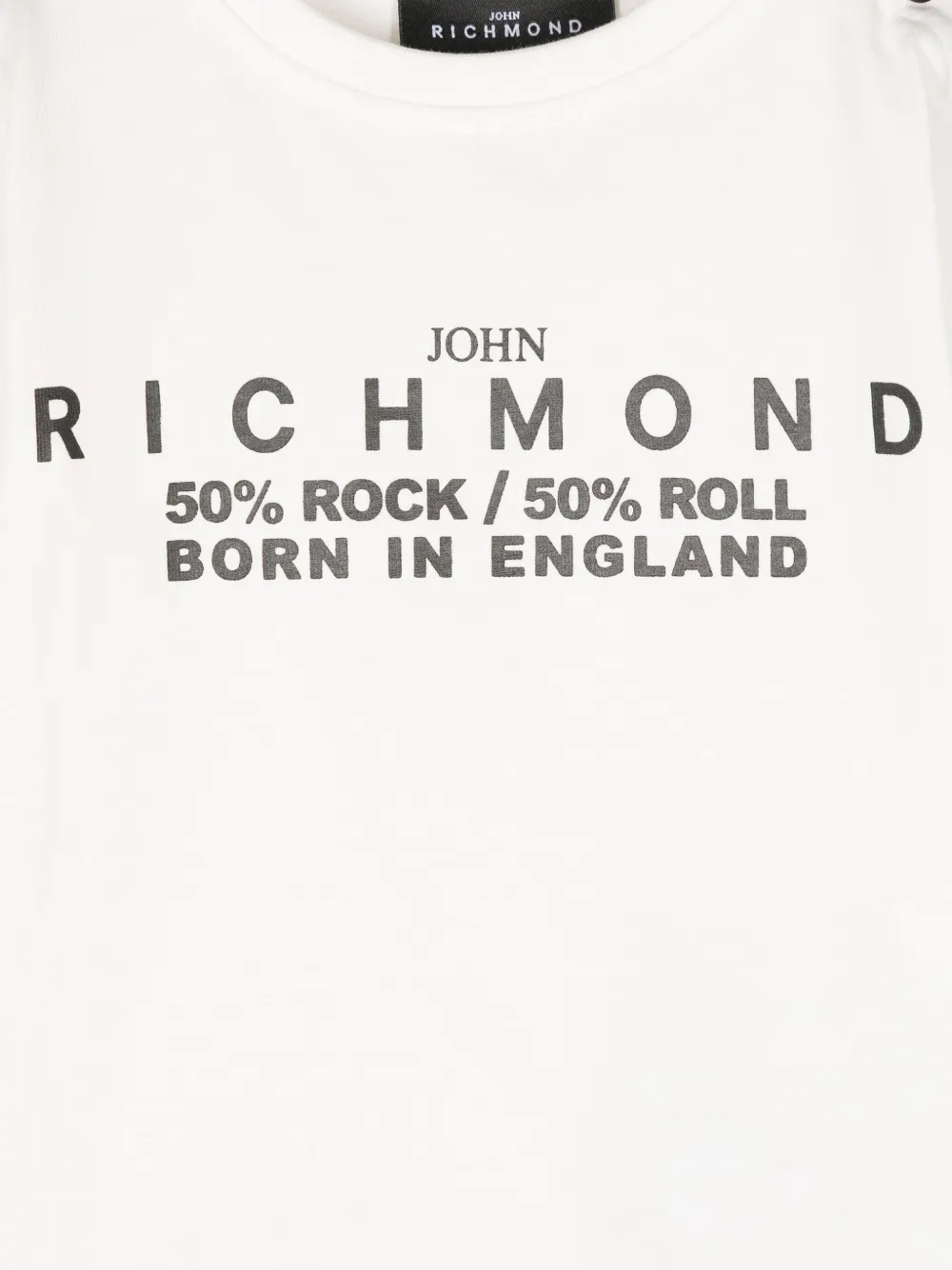 John Richmond Junior T-shirt met logoprint Wit