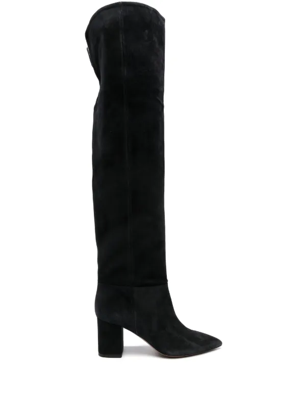 ブーツその他 Paris Texas Anja Boot 70 Knee-high, long pointed boot in supple mocha leather - Paris