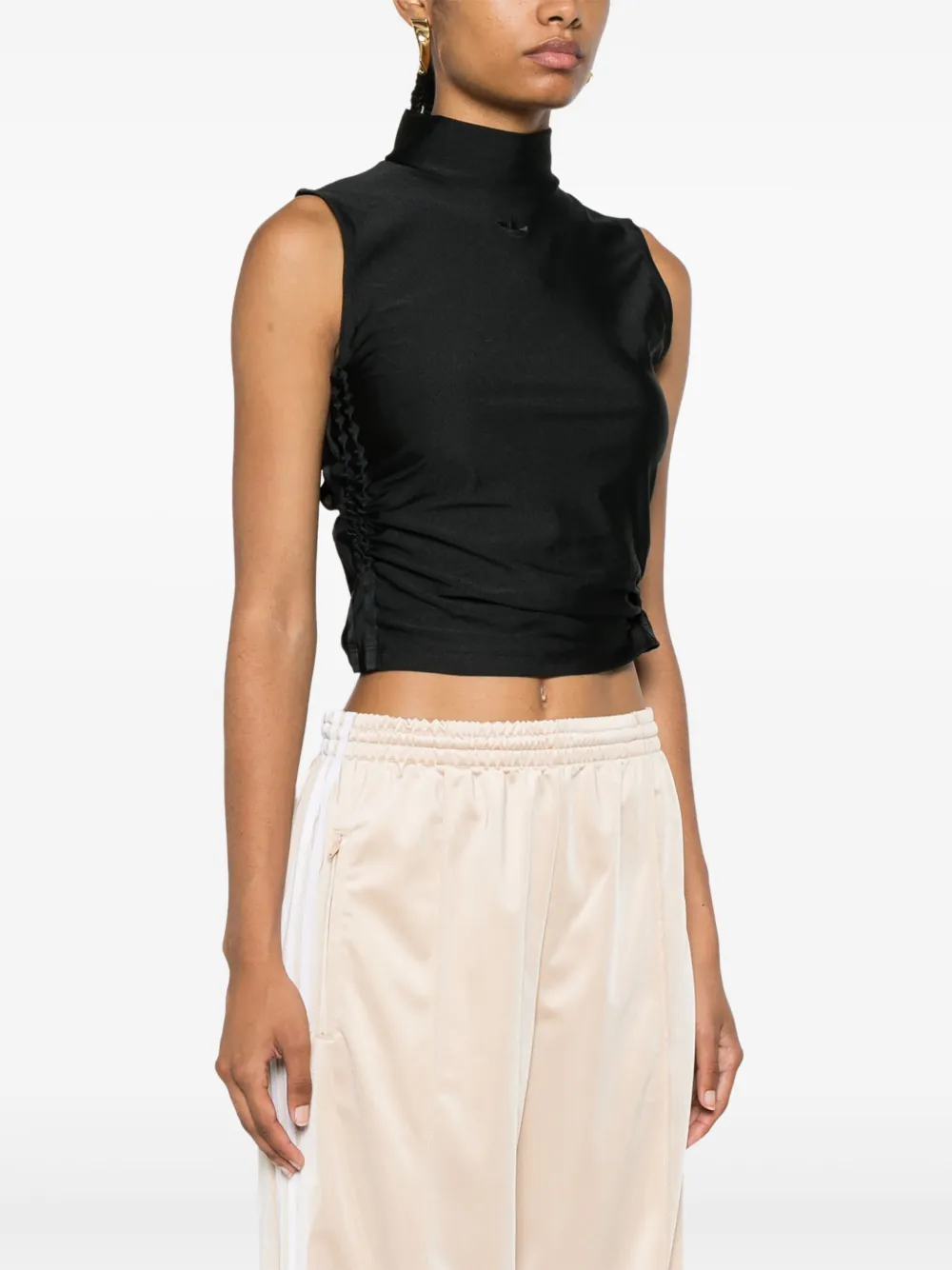 adidas Cropped top met drie strepen Zwart