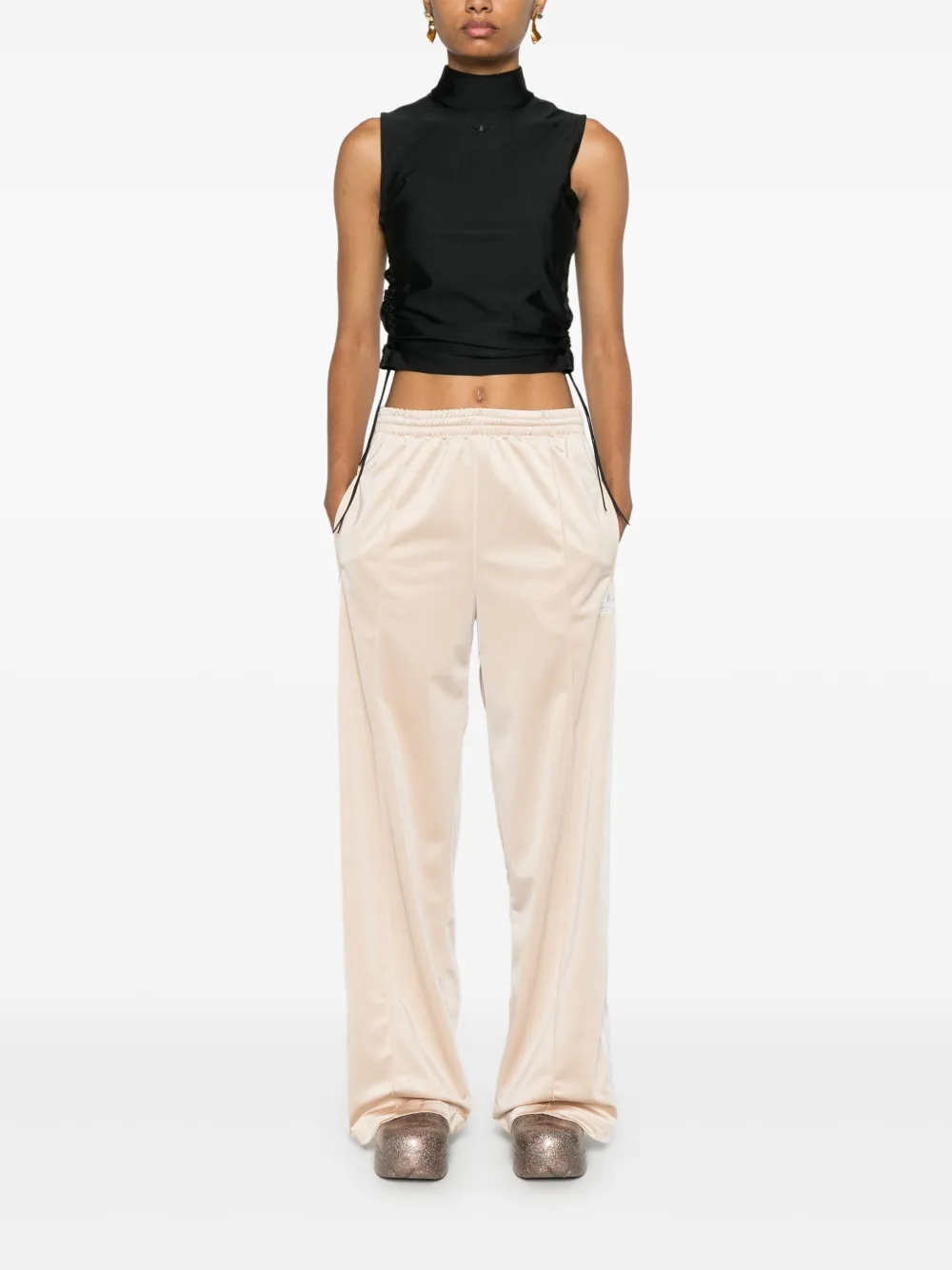 adidas Cropped top met drie strepen Zwart