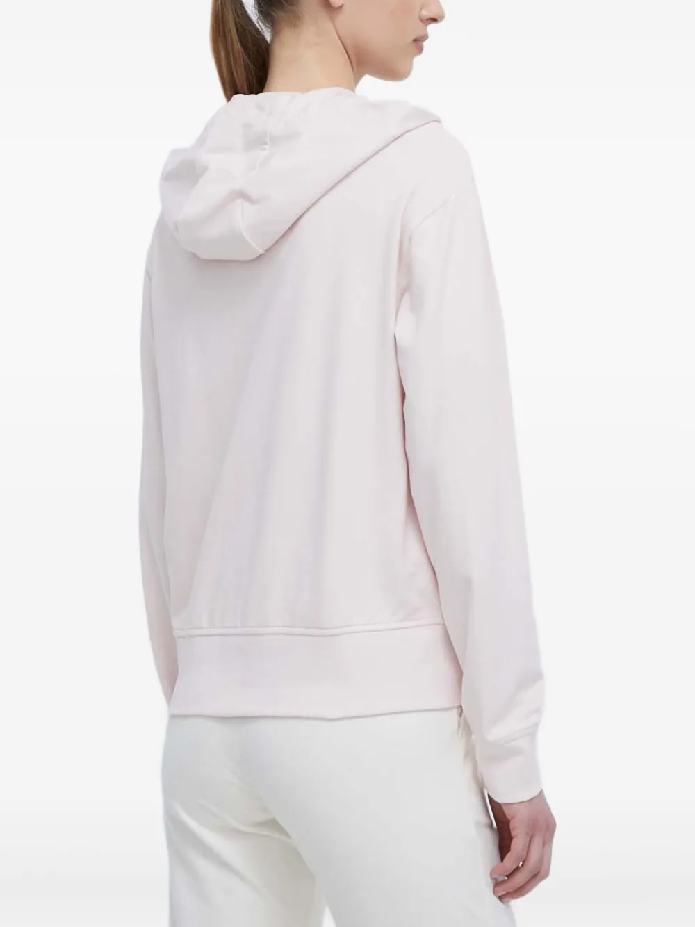 Ea7 Emporio Armani Jersey hoodie met rits Roze