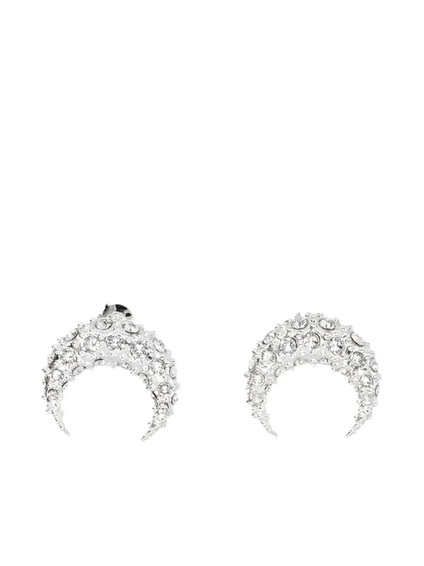【MARINE SERRE】完売前に！ ムーンスタッド シングル ピアス Regenerated Single Tin Moon Stud Earring • Marine Serre