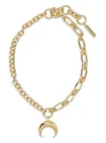 Marine Serre regenerated moon necklace - Gold