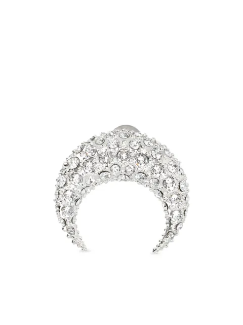 Marine Serre rhinestone-embellished Moon earring