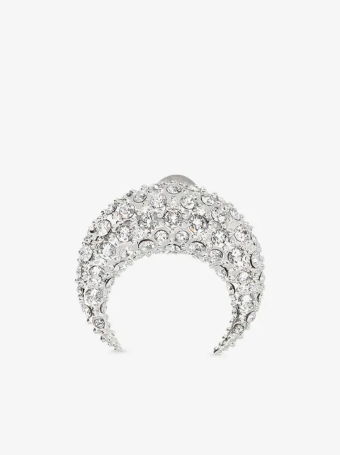 Marine Serre Brinco único Moon com aplicação de strass