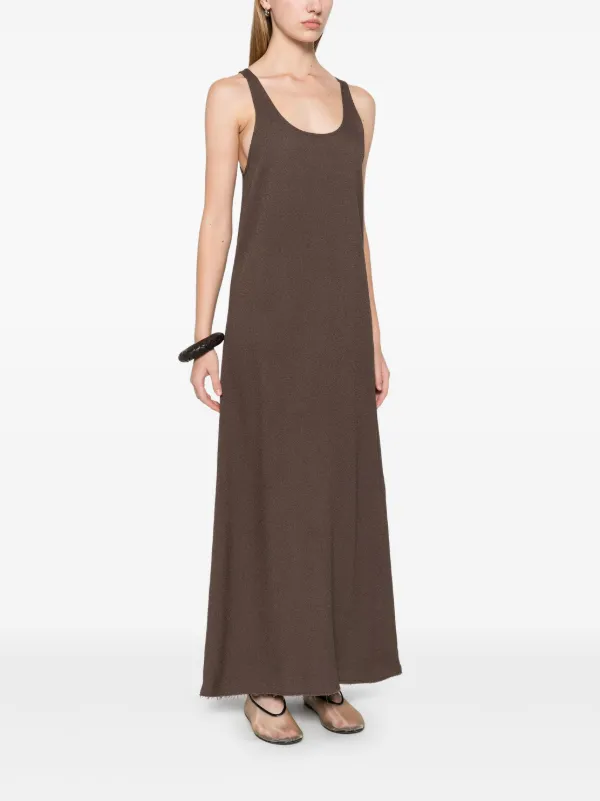 ワンピース TOTEME SCOOP-NECK DRESS TOTEME scoop-neck Maxi Dress | Brown | FARFETCH
