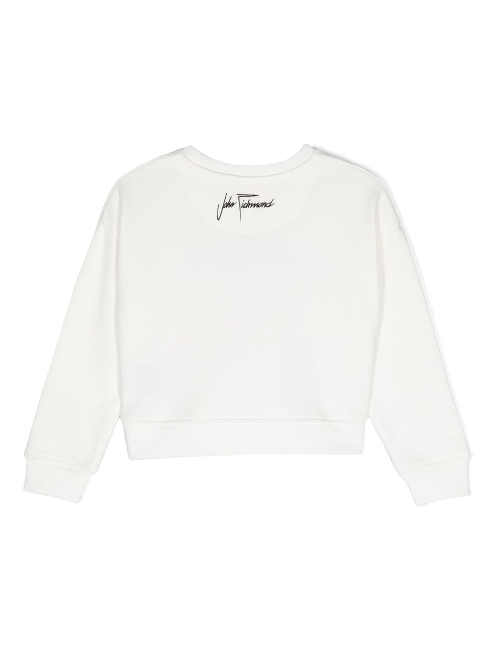 John Richmond Junior Sweater verfraaid met pailletten - Wit