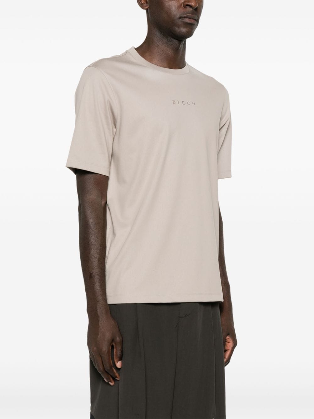 Shop Boggi Milano High-performance Jersey T-shirt In Braun