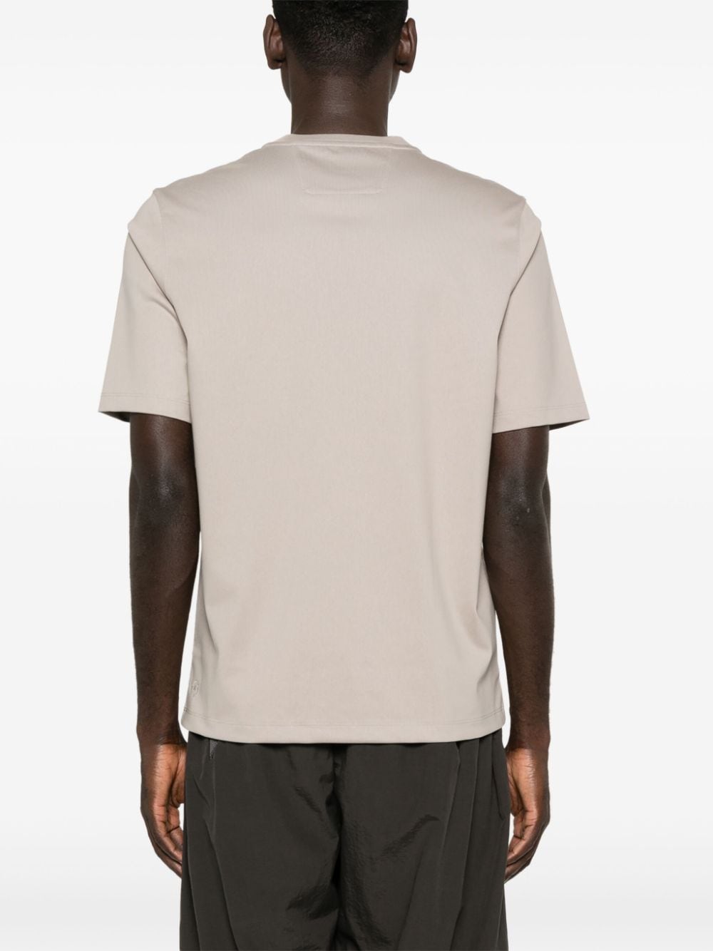 Shop Boggi Milano High-performance Jersey T-shirt In Braun