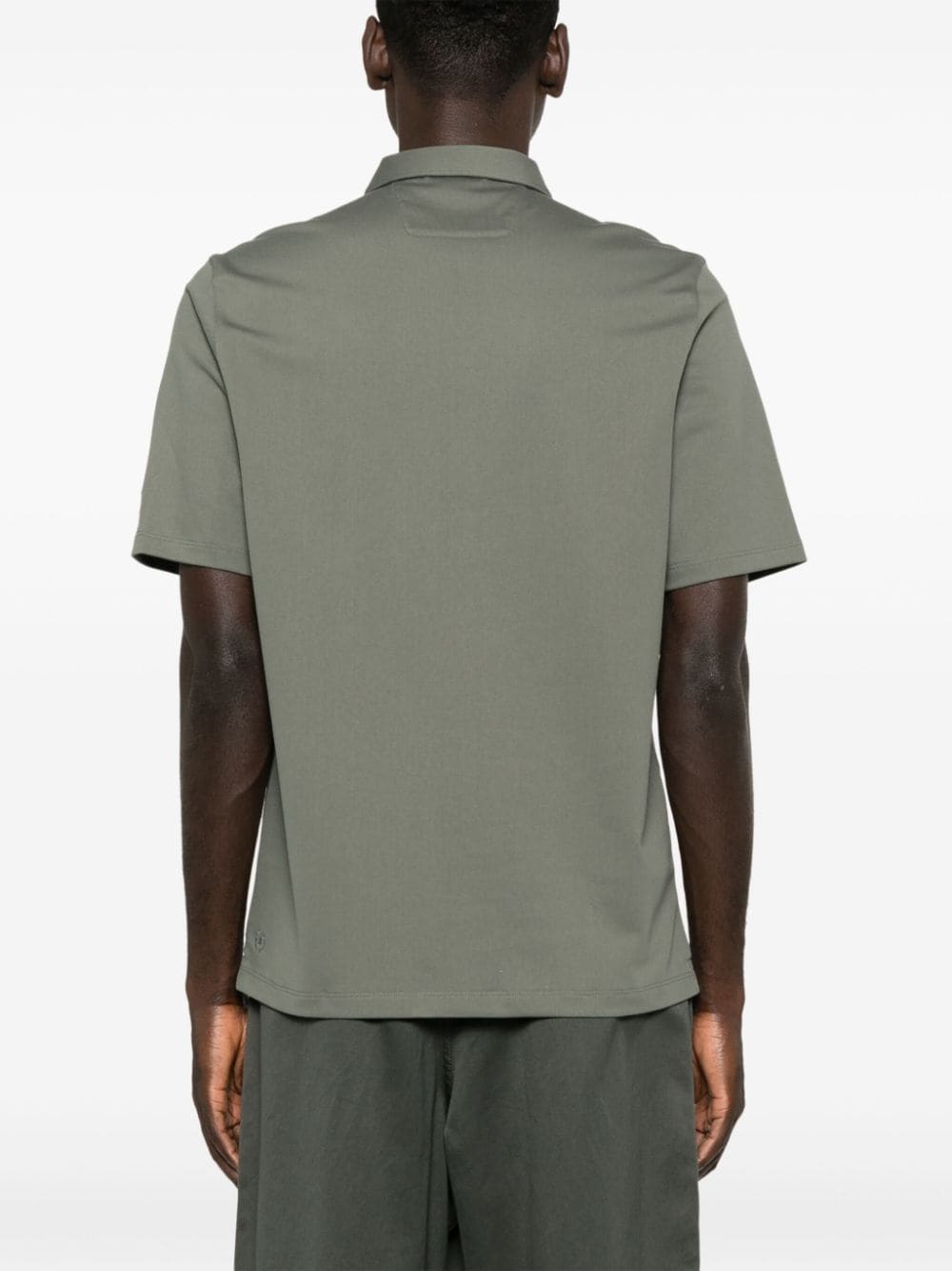 Shop Boggi Milano Piqué High-performance Polo Shirt In Grün