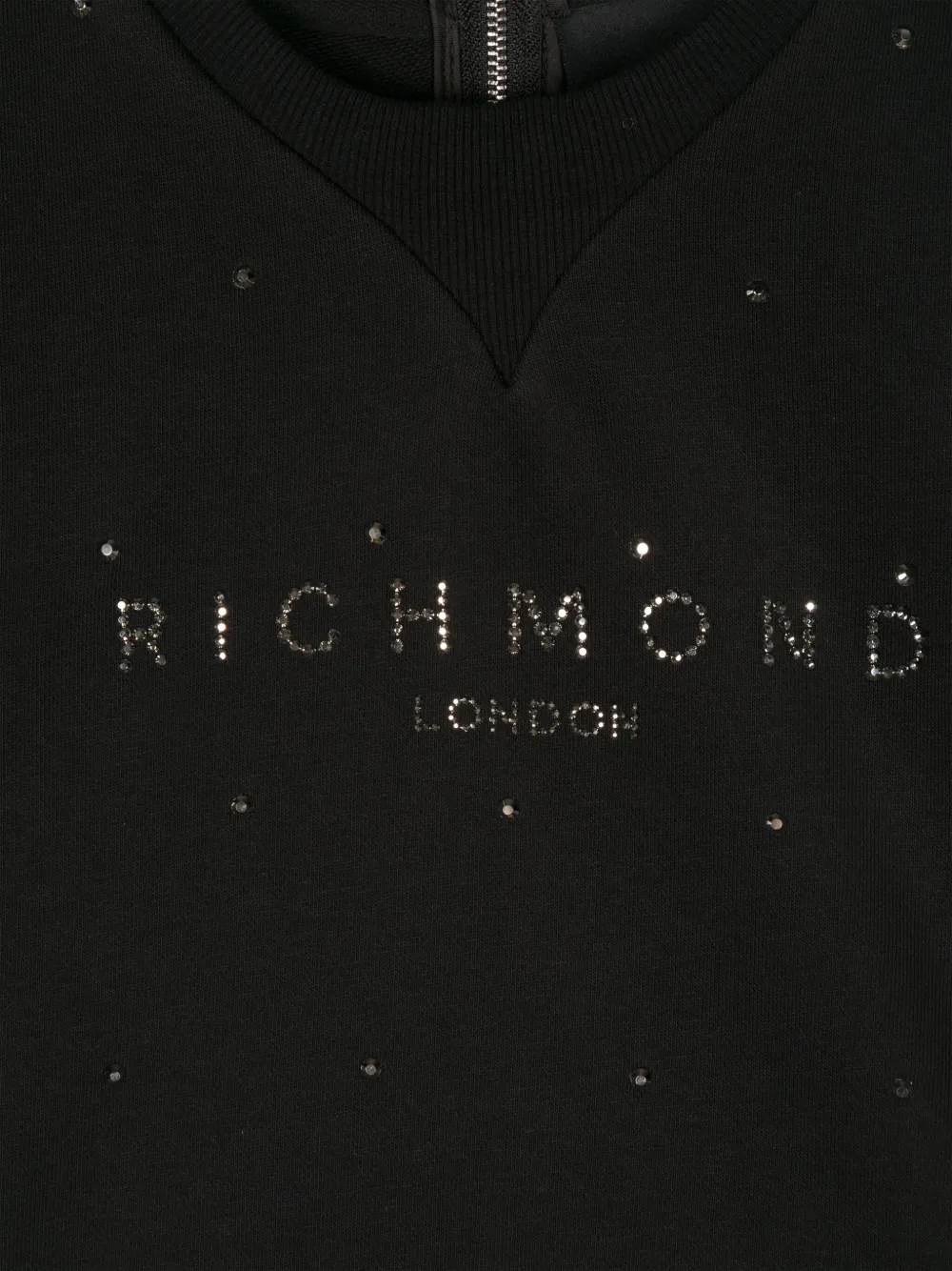 John Richmond Junior Sweater met logo van studs Zwart